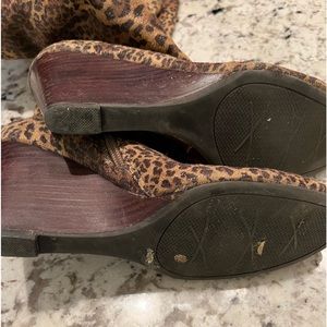 Animal print womens boots